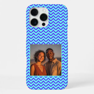 Funda Para iPhone 16 Pro Max Regalos Personales Negrita Patrón Chevron