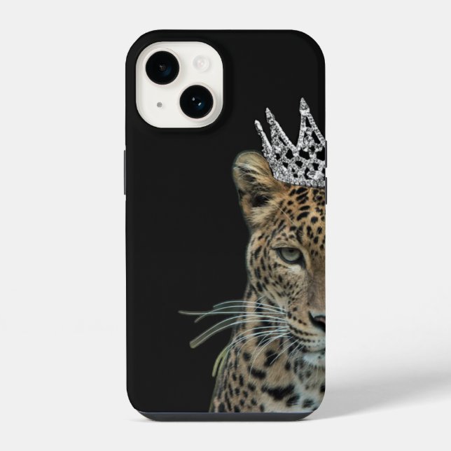 FUNDA PARA iPhone REINA LEOPARD (Reverso )
