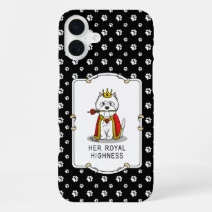 Funda Para iPhone 16 Plus Reina Westie Perro Terrier Blanco de West Highland