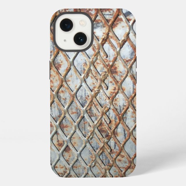 Funda Para iPhone Reja Oxidada Caída (Reverso )