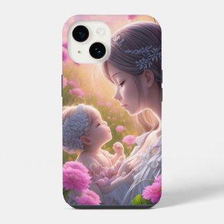 Funda Para iPhone 14 Relación emocional entre un bebé y una mujer