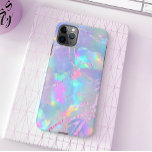Funda Para iPhone 11Pro Max Relieve metalizado de imitación púrpura de opal ge<br><div class="desc">tenga en cuenta que el efecto iridiscente no es real,  sino simplemente simulado</div>