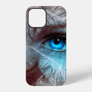 Funda Para iPhone 12 Reloj de tiempo del ojo surrealista de fantasía