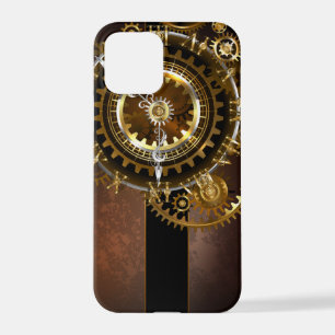 Funda Para iPhone 12 Pro Reloj de vapor con engranajes antiguos