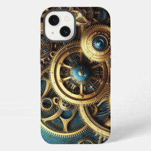 Relojería Steampunk Dorado y Turquesa