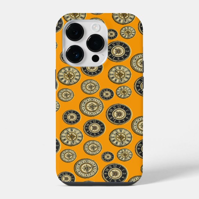 Funda Para iPhone Relojes Antiguos (Reverso )