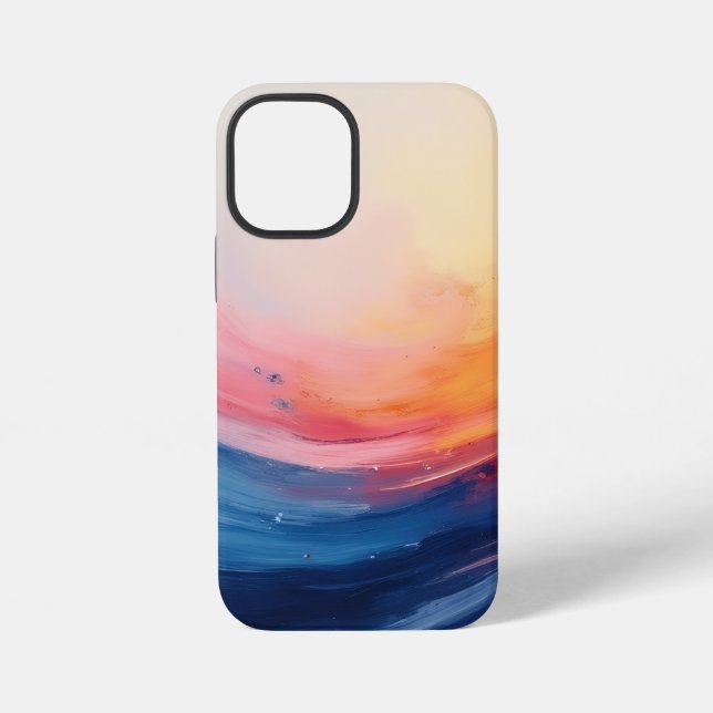 Funda Para iPhone Remolino abstracto de calidez y profundidad (Reverso )