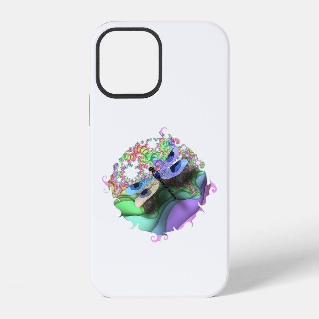 Funda Para iPhone Remolino de libélula  (Reverso )
