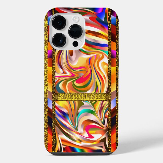 Funda Para iPhone Remolinos de Color de Moda (Reverso )