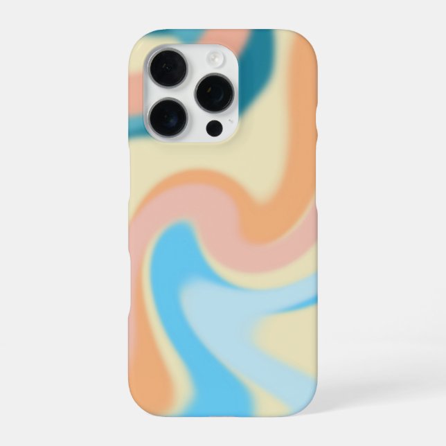 Funda Para iPhone Remolinos de Pastel (Reverso)