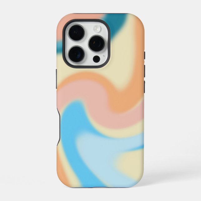 Funda Para iPhone Remolinos de Pastel (Reverso )