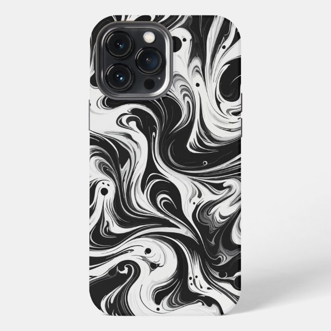 Funda Para iPhone Remolque de patrón de tinta (Reverso )