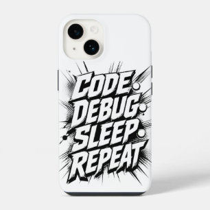 Funda Para iPhone 14 Repetir depuración de código Dormir