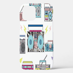 Funda Para iPhone 12 Reproductores de Cassettes Retro: Arte Vintage de 