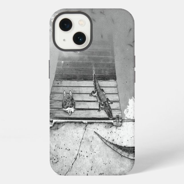 Funda Para iPhone Reptiles tomando el sol (Reverso )