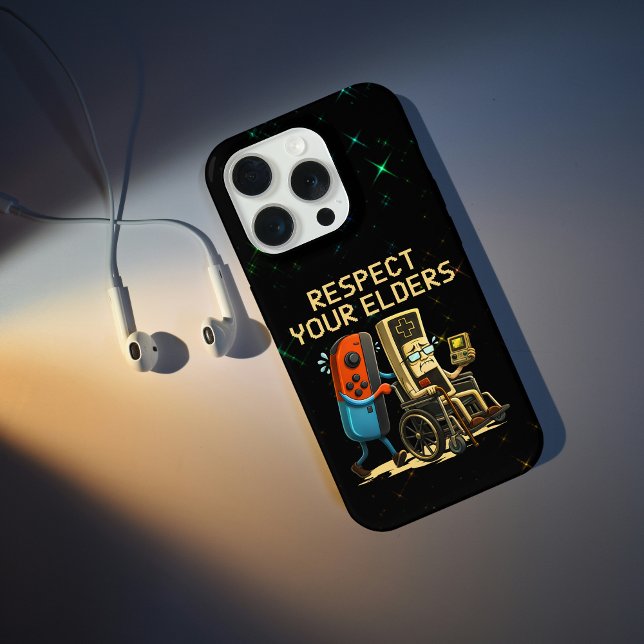 Funda Para iPhone Respect Your Elders Gaming Control Retro Funny (Subido por el creador)