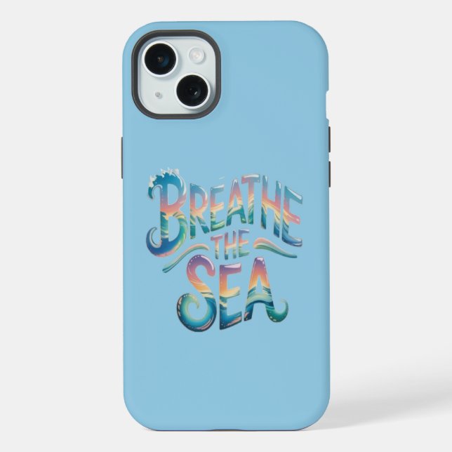 Funda Para iPhone Respira el Mar (Reverso )