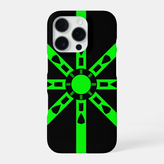 Funda Para iPhone Resplandor Verde (Reverso)