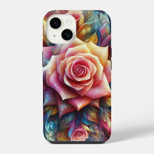 Funda Para iPhone Resumen 3d Rosa (Reverso )