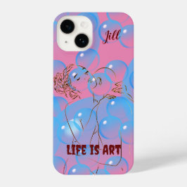 Funda Para iPhone 14 Resumen Artsy Love iPhone