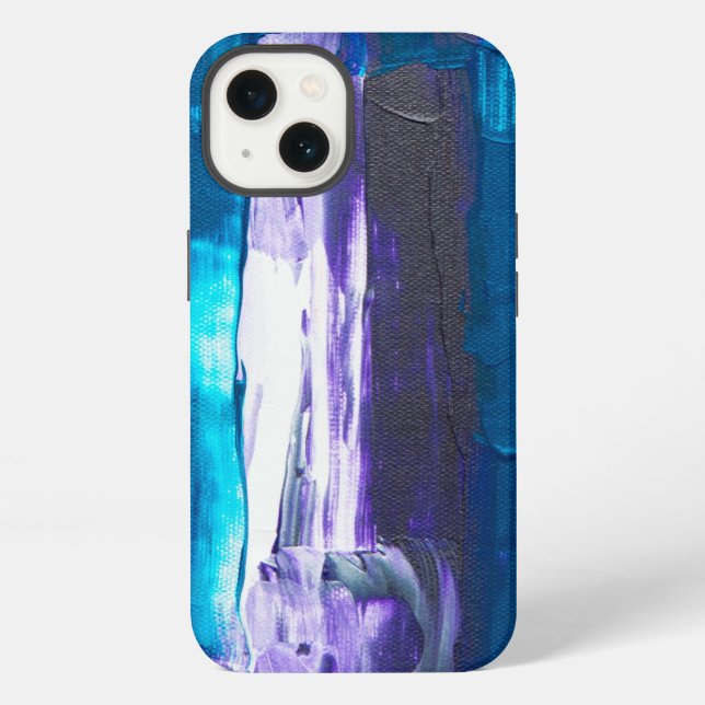 Funda Para iPhone resumen azul (Reverso )