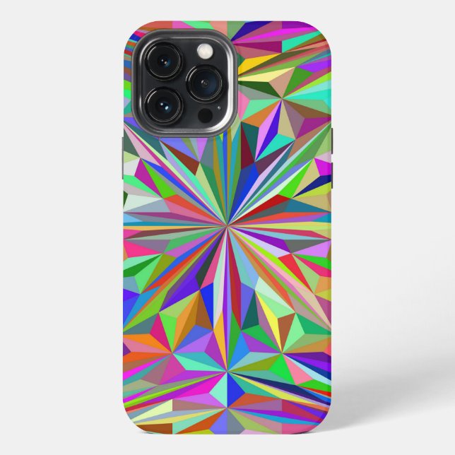 Funda Para iPhone Resumen caleidoscopio (Reverso )