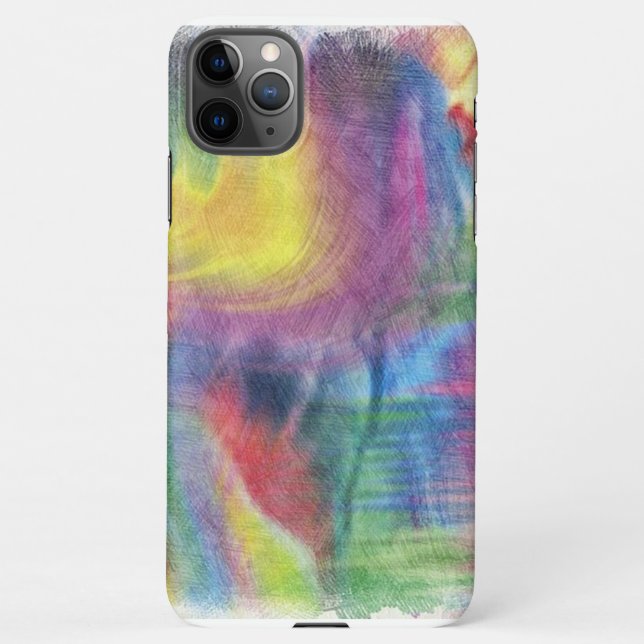 Funda Para iPhone resumen de arco iris (Reverso)