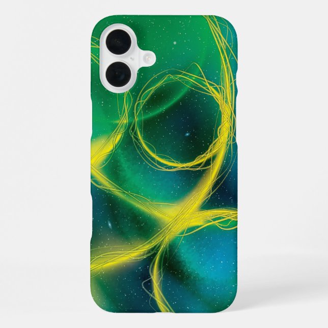 Funda Para iPhone Resumen de Greenish (Reverso )