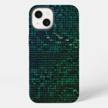 Resumen de la matriz verde y azul digital