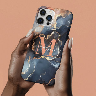 Funda Para iPhone 13 Pro Max Resumen de la tipografía de monograma de muñeca