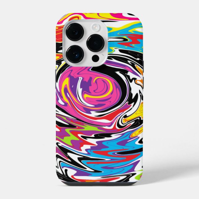 Funda Para iPhone Resumen de Swirl (Reverso )