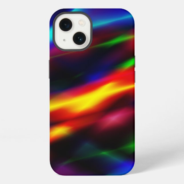 Funda Para iPhone Resumen del arco iris (Reverso )