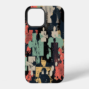 Funda Para iPhone 12 Resumen del rompecabezas: Creativo Vintage Seamles