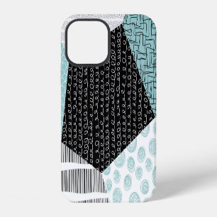 Funda Para iPhone 12 Resumen Dibujo a Mano Libre: Fondo Artístico.