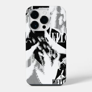 Funda Para iPhone 14 Pro Resumen Gris blanco negro