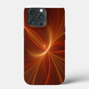 Funda Para iPhone 13 Pro Resumen místico Arte fractal Colores cálidos moder