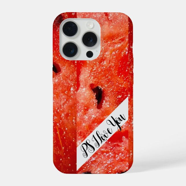 Funda Para iPhone Resumen Script monograma Su PS Te amo (Reverso )