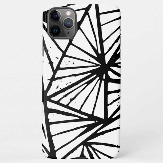 Funda Para iPhone Resumen Triángulos Lino Imprimir estuche para telé (Reverso)