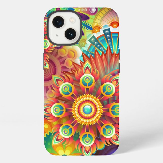 Funda Para iPhone Resumen vibrante (Reverso )