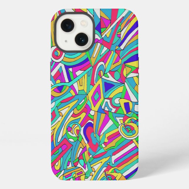Funda Para iPhone Retrato abstracto (Reverso )
