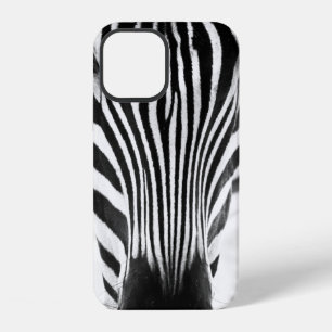 Funda Para iPhone 12 Retrato artístico en blanco y negro de una cebra