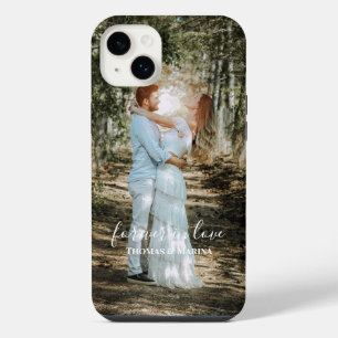 Funda Para iPhone 14 Plus Retrato Boda personalizado caligrafía moderna