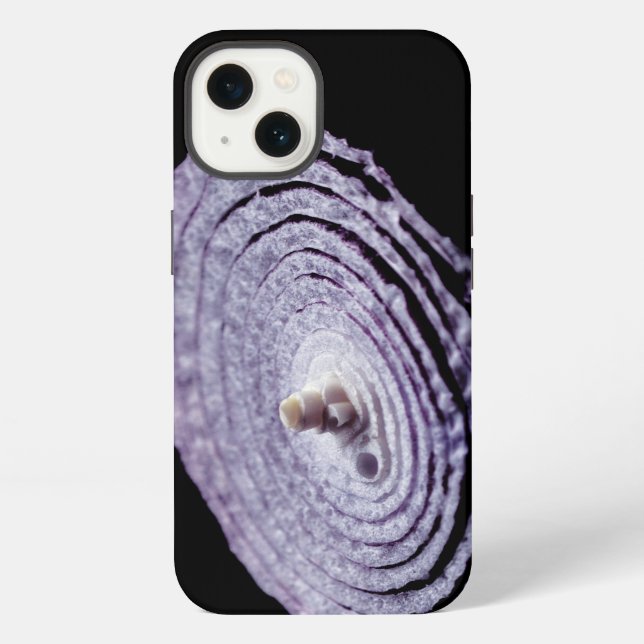 Funda Para iPhone Retrato de cebolla roja (Reverso )