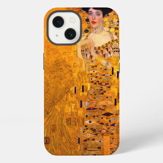 Funda Para iPhone Retrato de Gustav Klimt de Adele Bloch Bauer (Reverso )