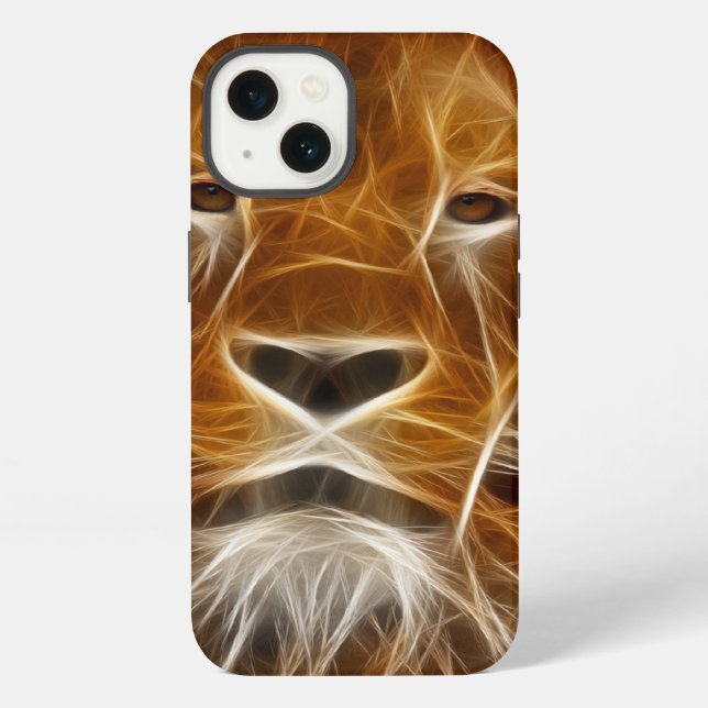 Funda Para iPhone Retrato de León (Reverso )