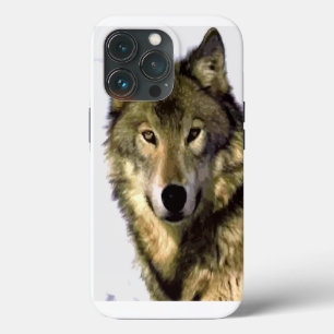 Funda Para iPhone 13 Pro Retrato de lobo