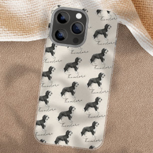 Funda Para iPhone 16 Pro Max Retrato de mascota dibujado a mano Perro Doodle ac
