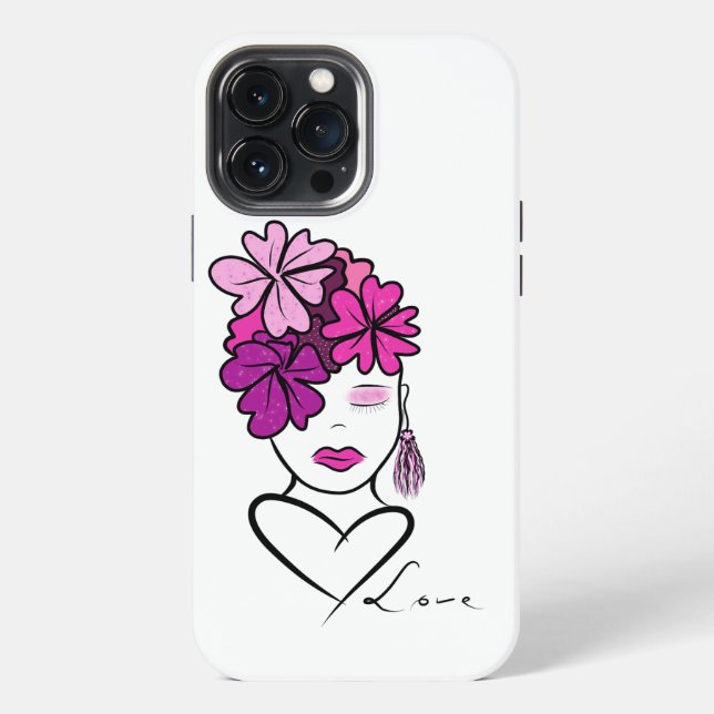 Funda Para iPhone Retrato de mujer (Reverso )