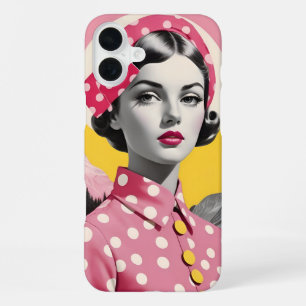 Funda Para iPhone 16 Plus Retrato de mujer inspirado en vintage