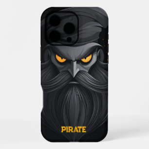 Funda Para iPhone 16 Pro Max Retrato de Pirata Gruñón